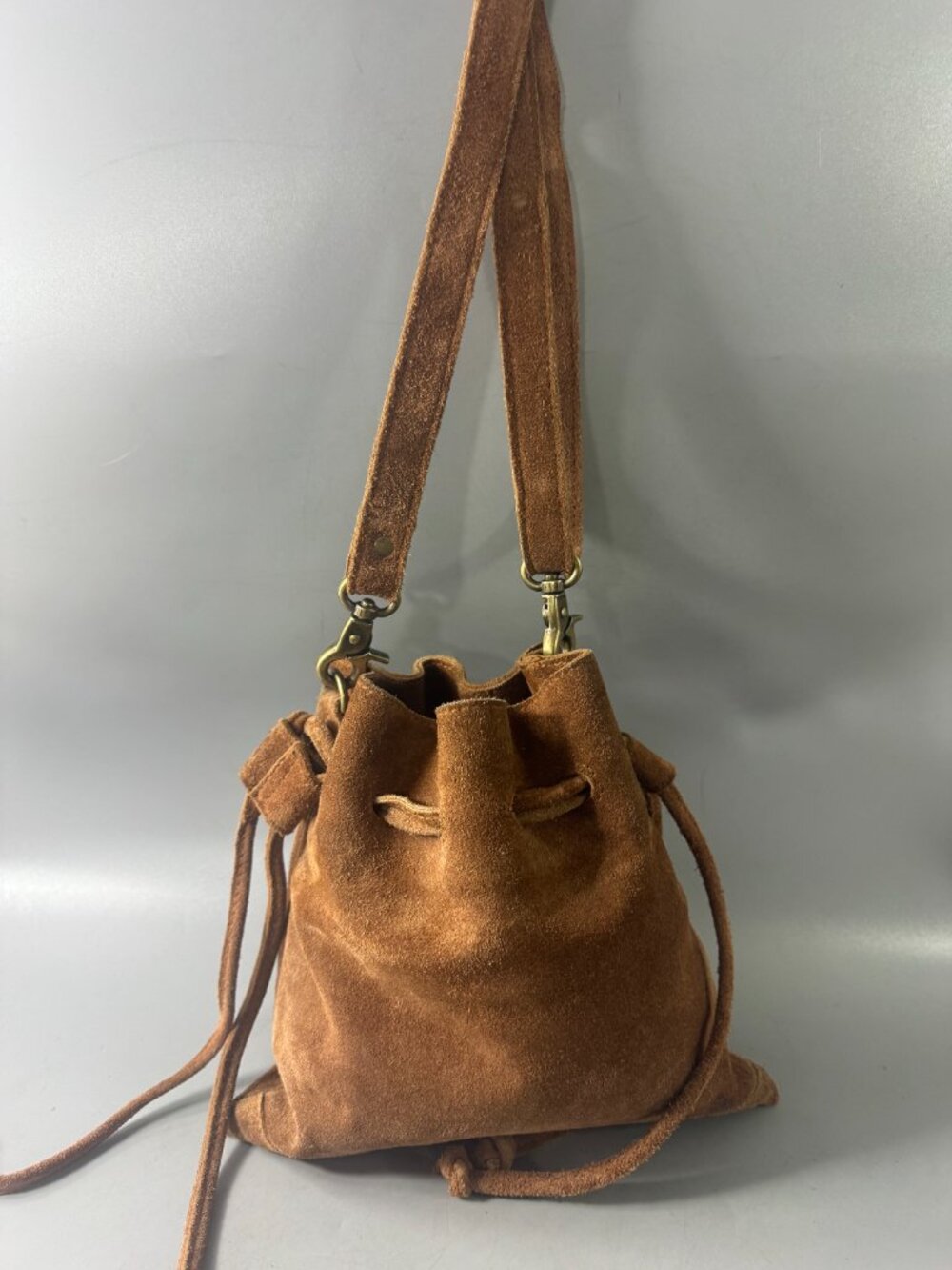 Free People Billie Suede Crossbody, Brown - Picture 5 of 16